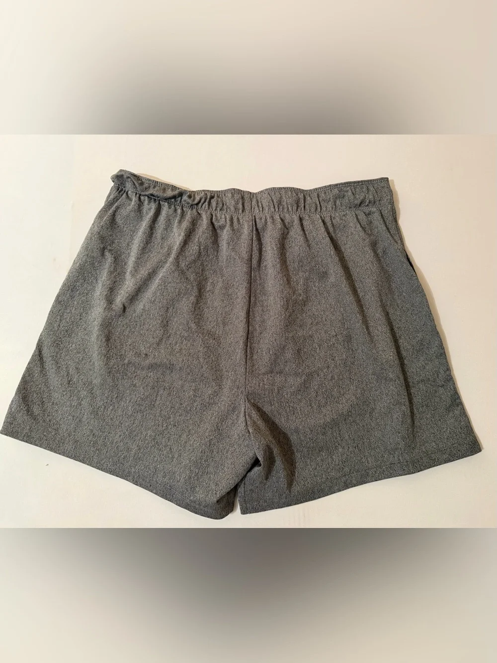 Nike Shorts Men's Large Gray Dri Fit Running  Stretch Waist Drawstring 5